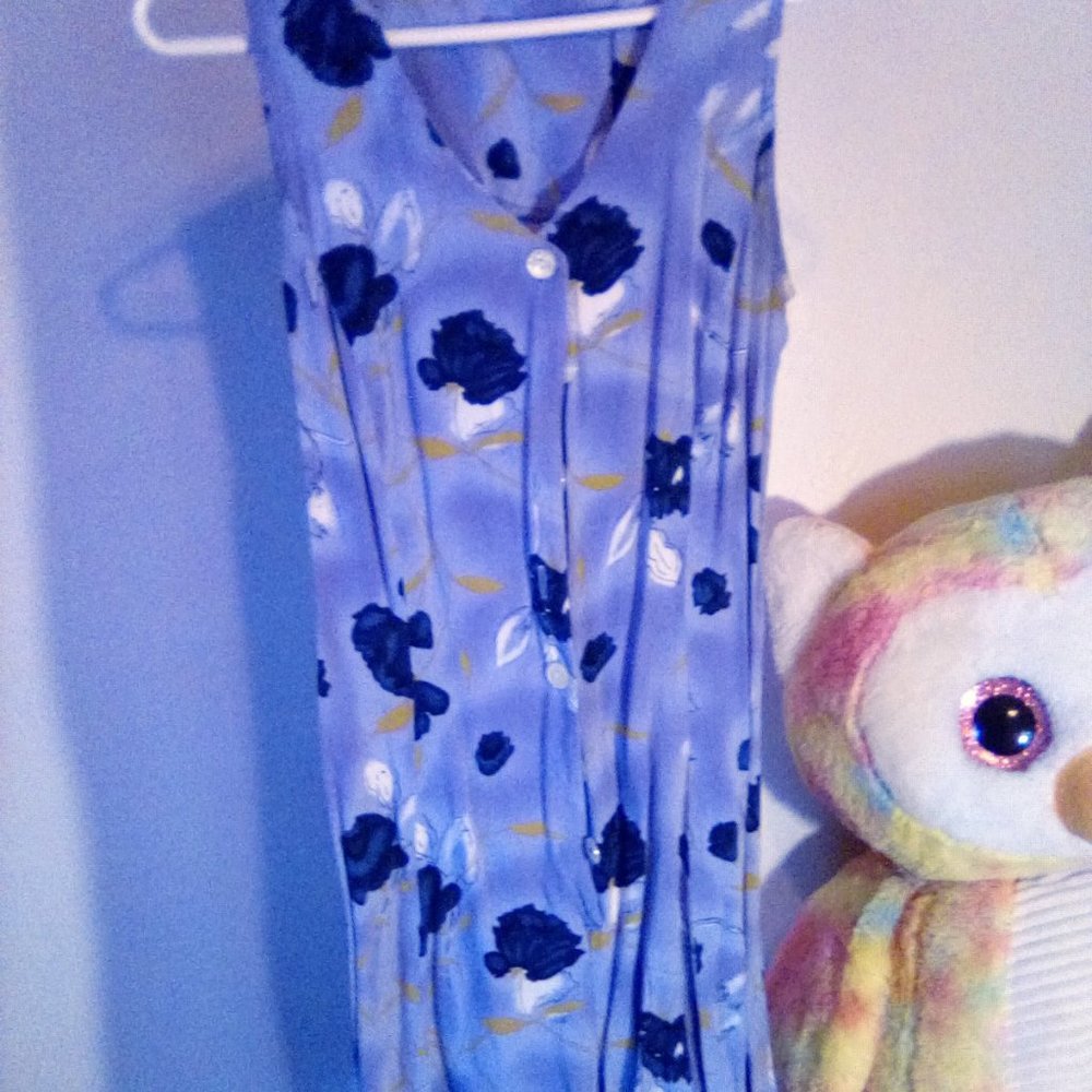 Jodi Michaels Blue Flowered Romper